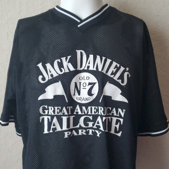 Jack Daniels No. 7 Great American Tailgate Party XL black jersey - Picture 2 of 9